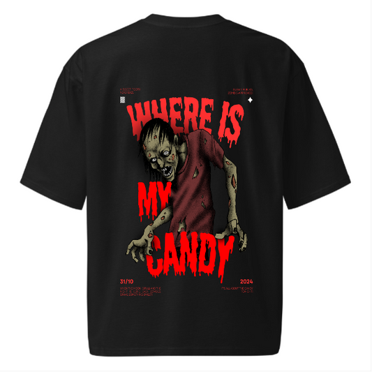 Zombie Printed Oversized Tshirt